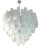 Large Venetian White Alabastro Tronchi Murano Glass Chandelier by Simoeng For Sale