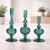 Contemporary Ribbed Glass Taper Candle Holder (Set of 3) For Sale - Image 3 of 6
