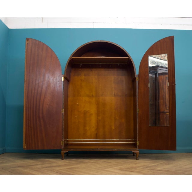 Art Deco Burr Walnut Wardrobe, 1930s For Sale - Image 4 of 11