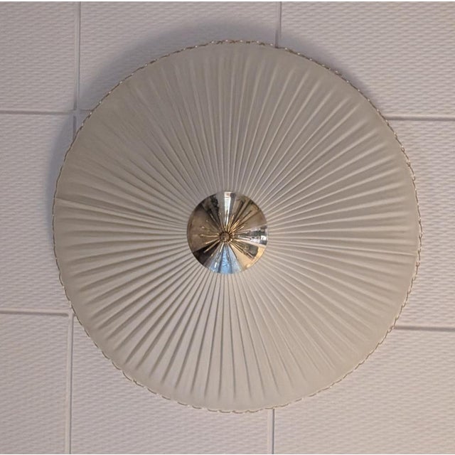 Mid-Century Modern Large Vintage Flush Mount in style of Paavo Tynell, 1950s For Sale - Image 3 of 18