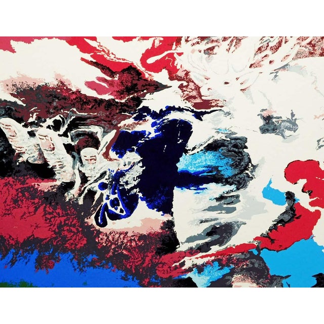 1990s "Thunderbird" Abstract Serigraph by Robert Katona For Sale - Image 10 of 10