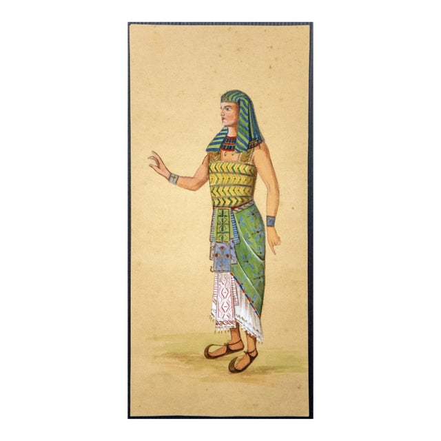 Unknown, Costume for Aida, Tempera and Watercolor, 1920s For Sale