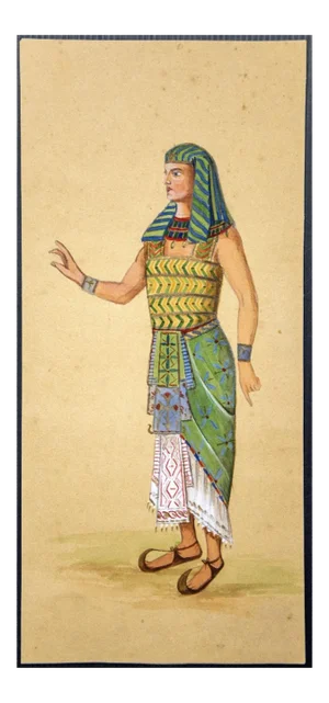 Unknown, Costume for Aida, Tempera and Watercolor, 1920s