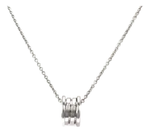Bvlgari B.zero1 18k White Gold Pendant Necklace