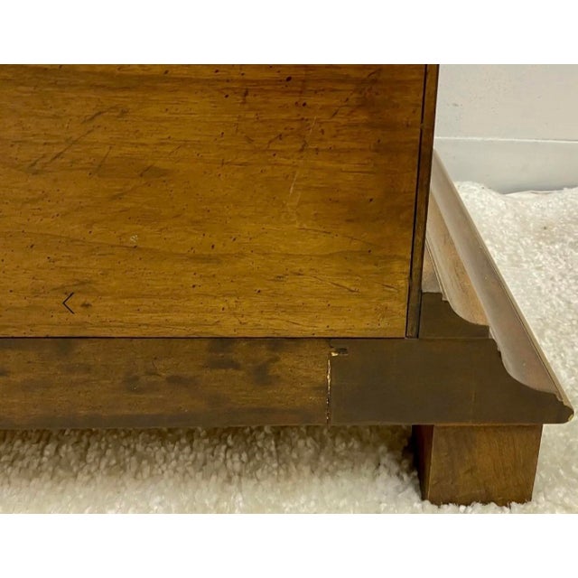 Rococo Dutch Rococo Style Chinoiserie Walnut Serpentine Bombe Chest by White Furniture For Sale - Image 3 of 7