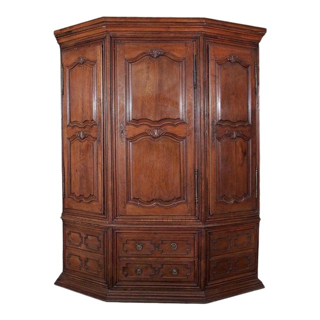 18th Century Louis XIV Corner Cabinet For Sale