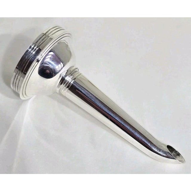 Sterling Silver Wine and Spirit Funnel from Hugh Crawshaw, Sheffield, 1992 For Sale - Image 16 of 18