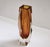 1970s Large Faceted Amber and Clear Formia Sommerso Murano Glass Vase, Italy, 1970s For Sale - Image 5 of 18
