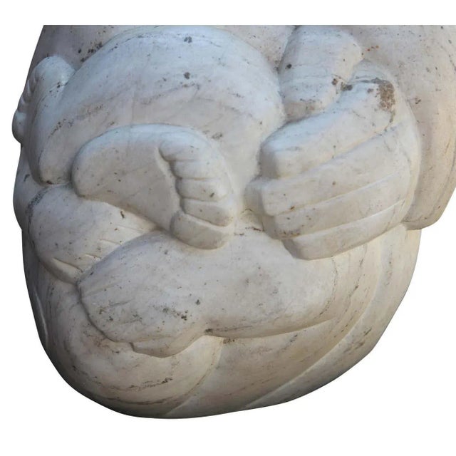 1980s “Mother and Child” Biomorphic Modern Abstract Figurative Sculpture by John McKinnon For Sale - Image 10 of 11