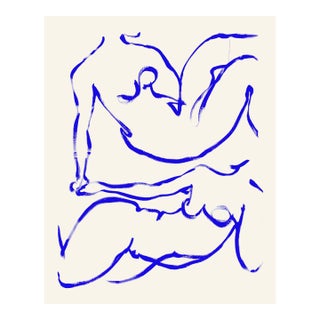 "Sisters" Painting on Unprimed Canvas by Anna Pepe For Sale