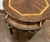 Chippendale Vintage Lane Chinese Chippendale Style Banded Mahogany Accent Table W Glass Top For Sale - Image 3 of 7