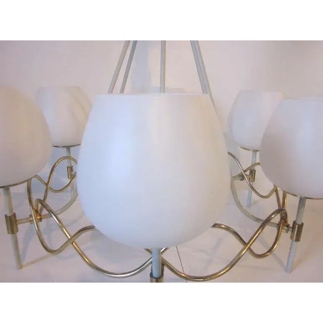 Mid-Century Modern Lightolier Mid Century Chandelier For Sale - Image 3 of 7
