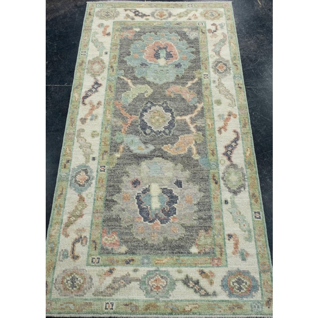 Turkish Oushak Rug 2'7" x 5' #17252 Explore a curated collection of hallway runners, wool rugs, and handmade masterpieces...