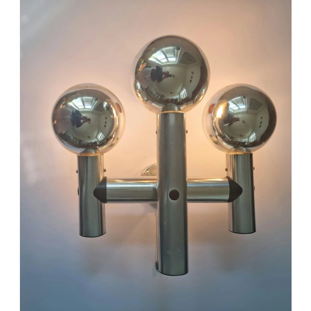 1970s Mid-Century Austrian Wall Sputnik for Kalmar, 1970s For Sale - Image 5 of 15