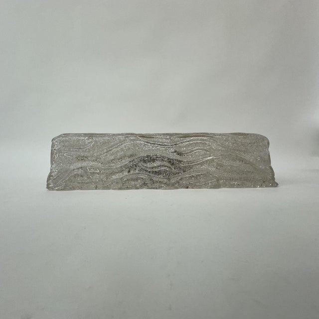 Iced Murano Glass Ceiling Lamp, 1970s For Sale - Image 6 of 13