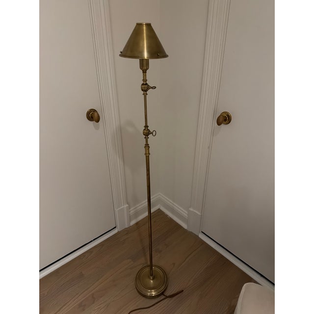 Brass Visual Comfort by Ralph Lauren Annette 1 Floor Lamp For Sale - Image 8 of 10