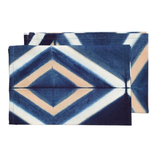 Tisa Indigo Table Napkins- Set of 2 For Sale