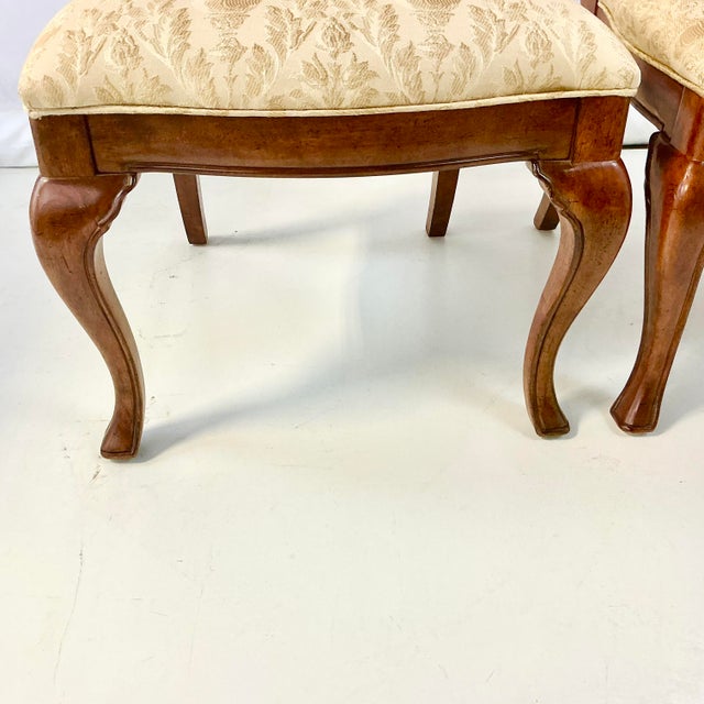 1990s Vintage Thomasville Biedermeier French Empire Neoclassical Scrolled Arm Dining Chairs - Set of 8 For Sale - Image 12 of 18