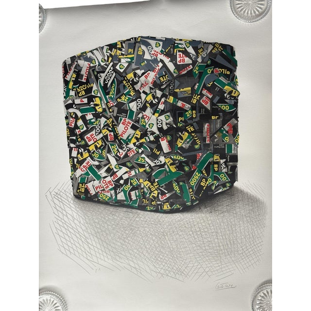 1970s Signed Lithograph "Compression Bp" by French Artist César Baldaccini For Sale - Image 4 of 5