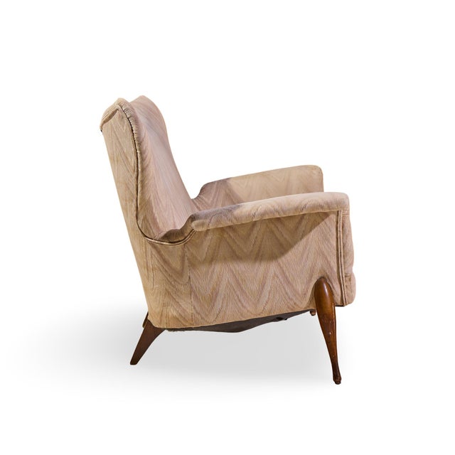 Brown Ben Seibel Mid Century Walnut Gala Settee Sofa For Sale - Image 8 of 9