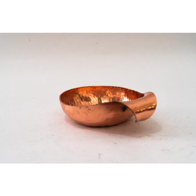 Copper Vintage Art Deco Copper Candleholder, 1920s For Sale - Image 8 of 8