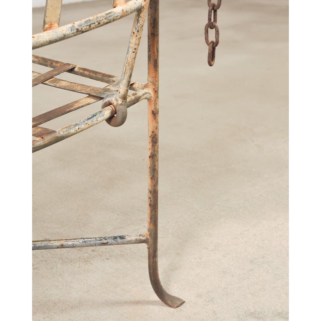 Mario Papperzini Amalfi Iron Garden Lounge Chair + Ottoman For Sale - Image 14 of 18