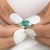 Emerald Natural 1.83 cts emerald & 0.46 cts diamond ring in 18k gold For Sale - Image 8 of 18