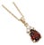 Dainty Garnet Pendant Necklace - January Birthstone Pendant Gifts For Sale