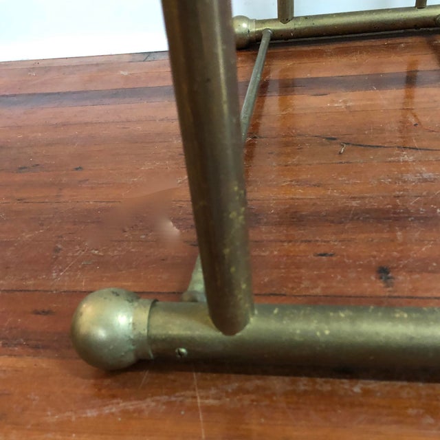 Vintage Brass Quilt Rack Blanket Stand Valet Freestanding Towel Holder