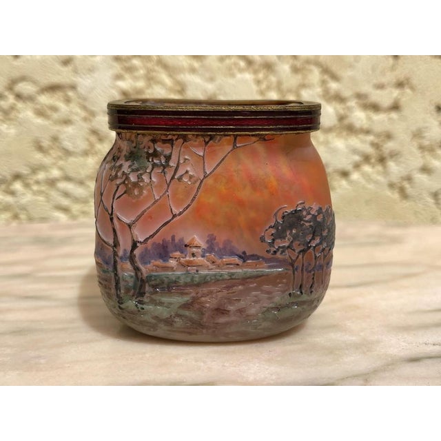 Artist: Legras Period: 20th century Style: Art Nouveau Condition: Excellent condition Material: Glass paste. Availability:...