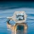 2010s Natural Aquamarine Diamond Ring 6.5 14k White Gold 3.05 TCW Certified For Sale - Image 5 of 13