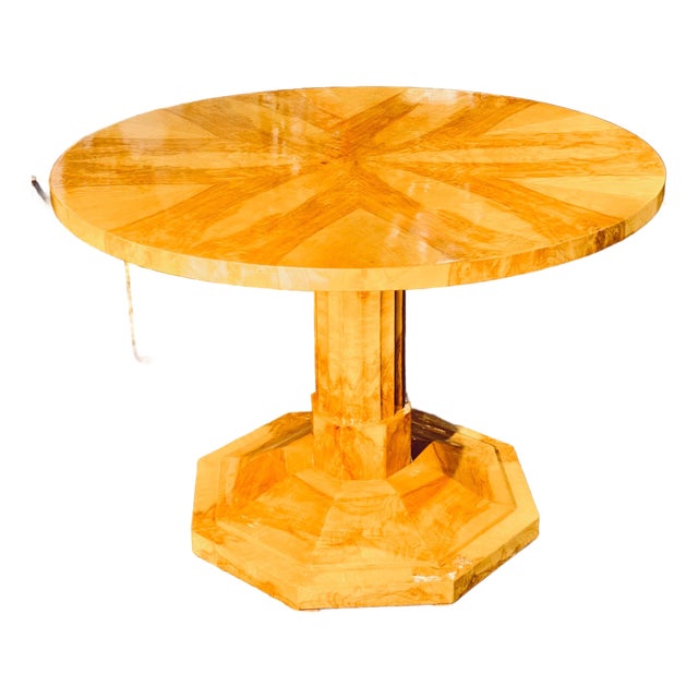 Biedermeier Design Walnut Center Table For Sale