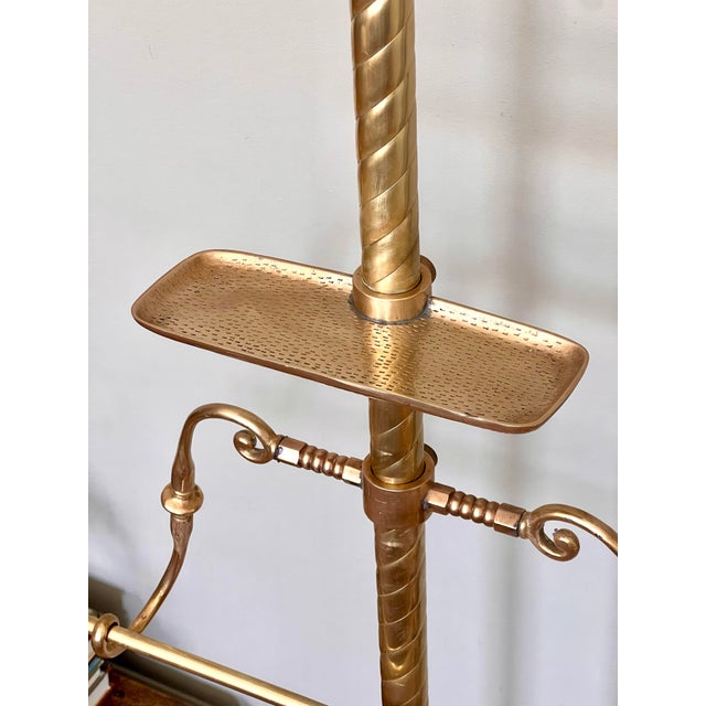 1940s Midcentury Brass Clothing Valet, Hollywood Regency Style, 1940s For Sale - Image 5 of 13