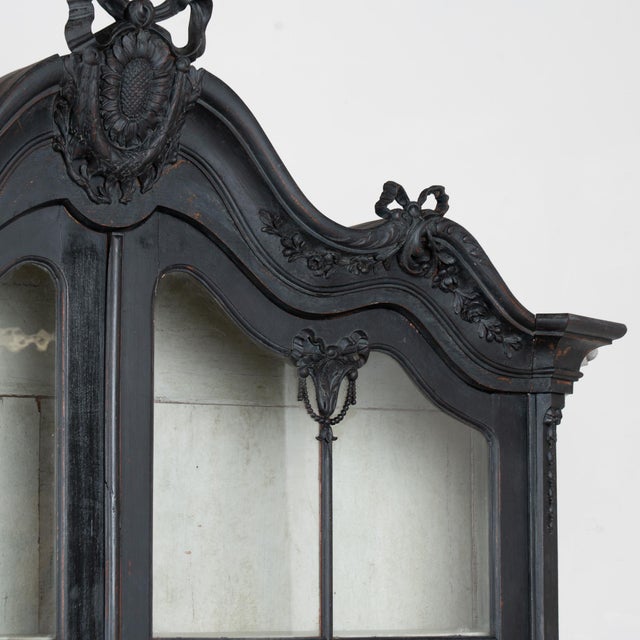 Early 20th Century Swedish Oak Vitrine Display Cabinet Bookcase For Sale - Image 6 of 12