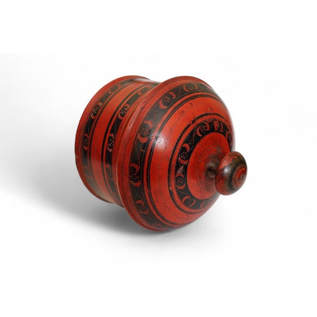 1950s Wooden Lacquerware Spice Box, 1950s For Sale - Image 5 of 11