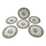 Minton China Exotic Bird of Paradise & Flower Sinclair 10 1/4" Dinner Plate Set For Sale