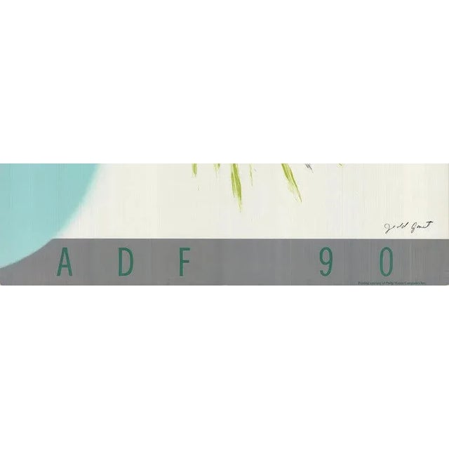 Contemporary 1990 Jedd Garet 'American Dance Festival 1990' Contemporary White, Black & Turquoise Offset Lithograph For Sale - Image 3 of 5