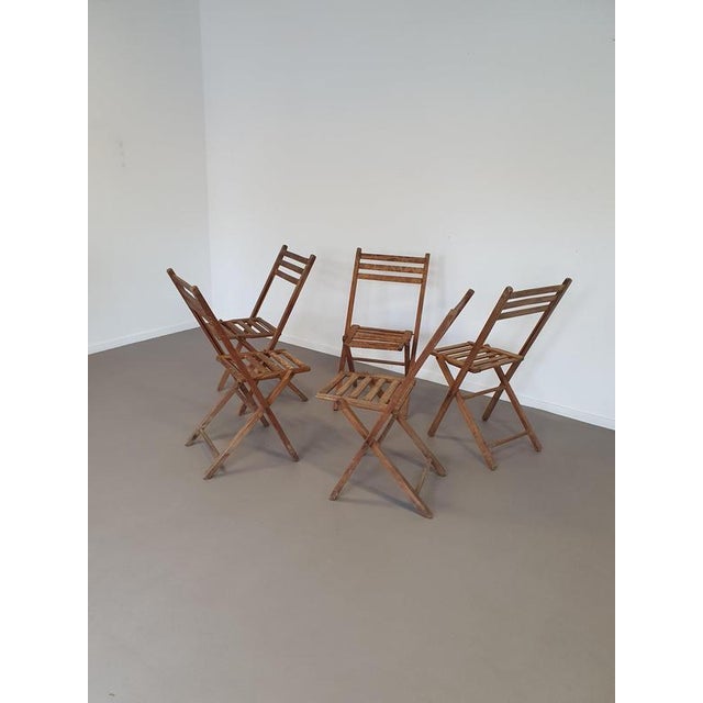Folding Chairs, 1960s, Set of 5 For Sale - Image 14 of 18