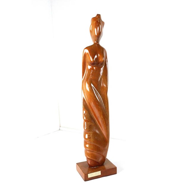 1990s Nelson Morales, Figurative Sculpture, Wood For Sale - Image 5 of 16