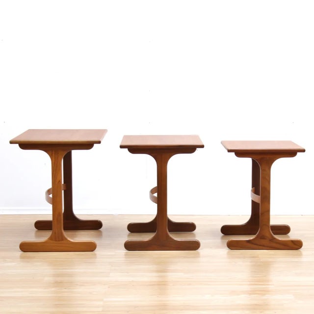 Brown 1960s Mid Century Nesting Tables by G Plan - Set of 3 For Sale - Image 8 of 10