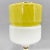 Tall Yellow & White Glass Table Lamp with Brass Details attributed to Drukov, 1970s For Sale - Image 10 of 12