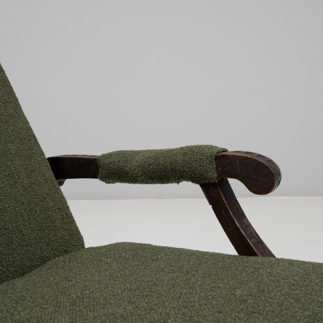 1900s French Wooden Folding Armchair with Upholstered Cushions For Sale - Image 12 of 18