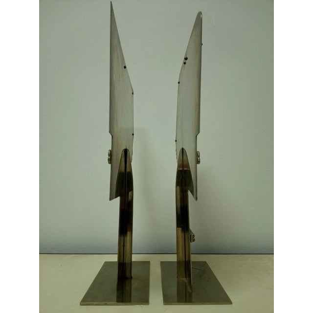 1970s Austria Pair Modernist Profile Head Sculptures tamped Hagenauer Wien - a Pair For Sale - Image 12 of 14