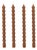 Bamboo Taper Candles - In Vanilla Caramel Set of 4 For Sale