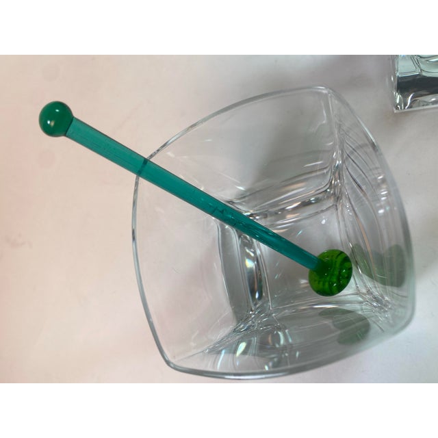 Vintage Green Glass Cocktail Muddlers- Set of 6 For Sale In Houston - Image 6 of 8