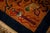 Navy Blue 1920s Antique Blue Navy Grand Scale Medallion Knotted Wool Chinese Art Deco Rug For Sale - Image 8 of 9