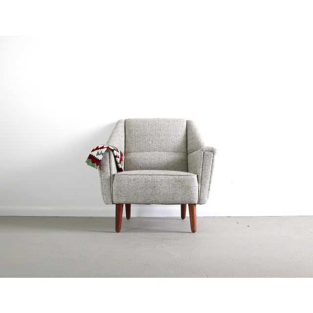 1960s Set of His and Hers Kurt Østervig for Rolschau Møbler Chairs W/ Single Matching Ottoman For Sale - Image 5 of 7