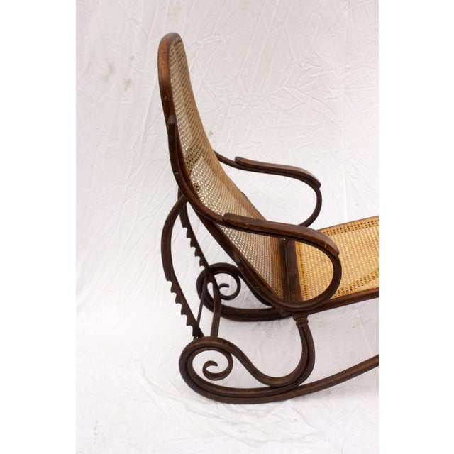 Bentwood Reclining Daybed from Gebrüder Thonet,1890s For Sale - Image 13 of 18