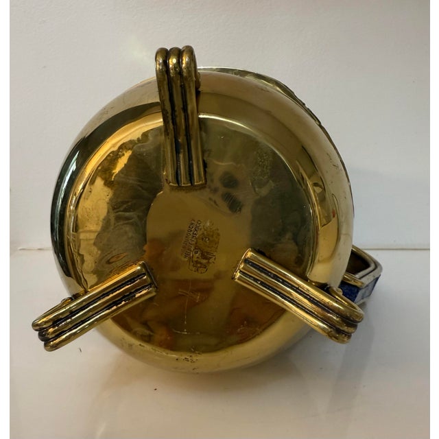 1970s 1970s Brass and Lapis Lazuli Pitcher Attributed to Salvador Teran For Sale - Image 5 of 11