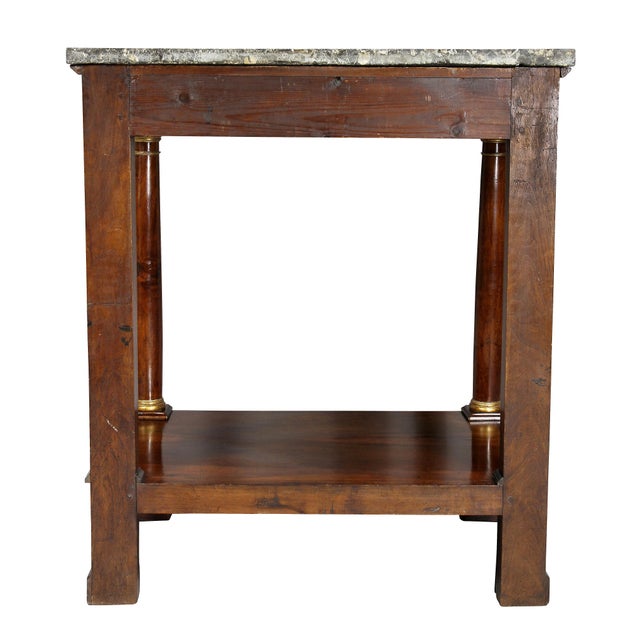 French Empire Mahogany Console Table For Sale - Image 10 of 11